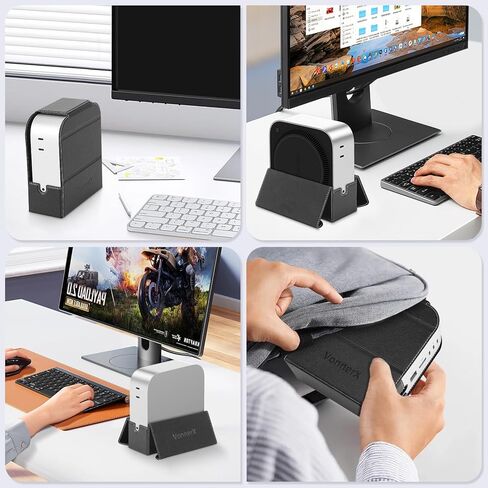Magnetic for Mini PC Case Compatible with Apple 2024 Mac Mini Desktop Computer- Enhanced Heat Dissipation Drop-Proof & Multi-Functional Protection in Saudi Arabia