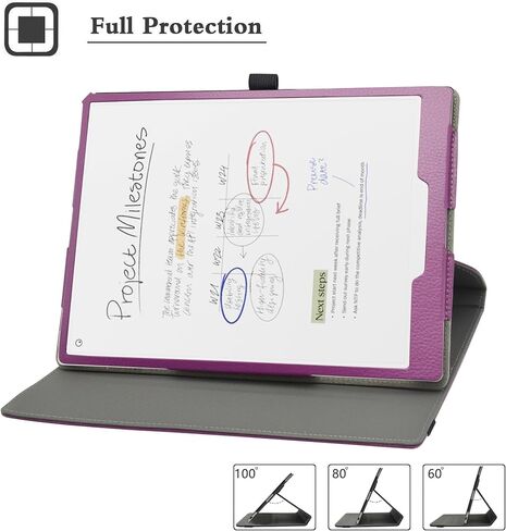 MAMA MOUTH for Remarkable Paper Pro Tablet Case,360 Degree Rotary Stand with Cute Pattern Cover for Remarkable Paper Pro 11.8"(2024 Released) Tablet Cases,Black in Saudi Arabia