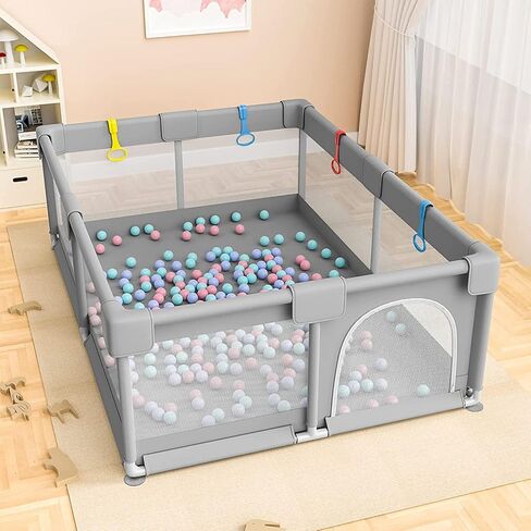 Foldable Baby Playpen - Indoor & Outdoor Playpen for Babies and Toddlers - Pop up Baby Beach Tent with Canopy & Travel Bag, Portable Baby Play Yard in Saudi Arabia