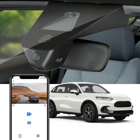 Fitcamx 4K Dash Cam Suitable for Honda HR-V 2023 2024 2025 Sport LX EX-L (Gen3), OEM Factory Look, UHD 2160P Video, Built-in WiFi & APP, Loop Recording, G-Sensor, Easy to Install, 64GB Card in Saudi Arabia