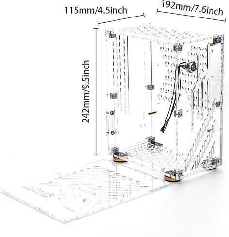 Pc Case, High Compatibility Excellent Heat Dissipation Computer Case Gaming Pc Case with Transparent Acrylic Side Panel for and Scratch (Black) in Saudi Arabia