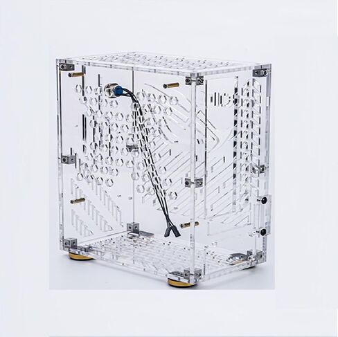 Pc Case, High Compatibility Excellent Heat Dissipation Computer Case Gaming Pc Case with Transparent Acrylic Side Panel for and Scratch (Black) in Saudi Arabia