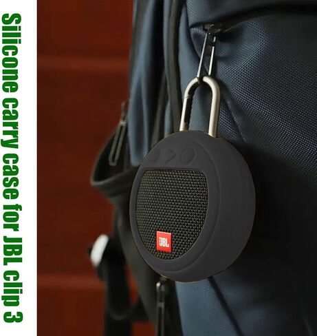 Silicone Case Compatible with JBL Clip 3,Carrying Case for JBL Clip 3 Waterproof Portable Bluetooth Speaker (red) in Saudi Arabia