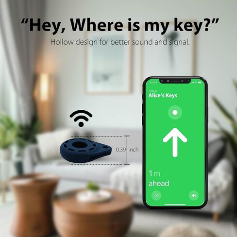 Silicone Case for Tile Sticker 2024 & AirTag 2021 with Carabiners, 2 Pack Anti-Scratch Protective Cover for Tile Tracker (Black/Yellow) in Saudi Arabia