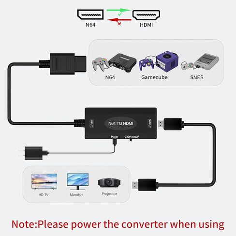 محول PS2 إلى HDMI كابل HDMI محول PS2 إلى HDMI يدعم نسبة العرض إلى الارتفاع للشاشة 4:3/16:9 بدقة 720/ 1080P in Kuwait