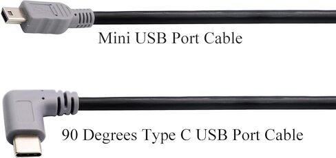zdycgtime USB micro to -type c acper cable 90 درجة USB 2.0 النوع C من الذكور إلى Micro 2.0 Male Sync Sync and Charging Cable for Macbook & Tablet & Smartphone and Type C USB Advices (1m/3ft) (micro) in Kuwait