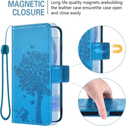 Asuwish Compatible with TCL 10 Pro Wallet Case and Tempered Glass Screen Protector Flip Wrist Strap Credit Card Holder Stand Cell Phone Cover for TCL 10 Plus TCL10Pro TLC 10Pro T799B Women Rose Gold in Saudi Arabia