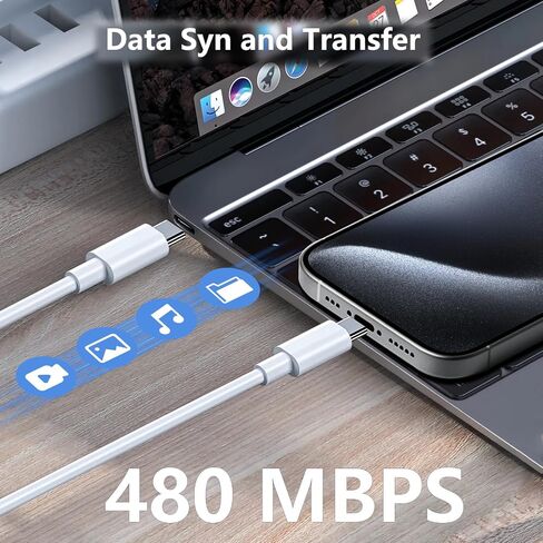 Fast Charger for Airpods Pro 2nd Gen Charger, Airpods 4 Charging, 10FT USB C USB C to USB C Long Cable for AirPods Max 2 (2024), AirPods Pro (2nd Gen) Wireless Earbuds,iPhone 15 16 20W Power Adapte in Saudi Arabia