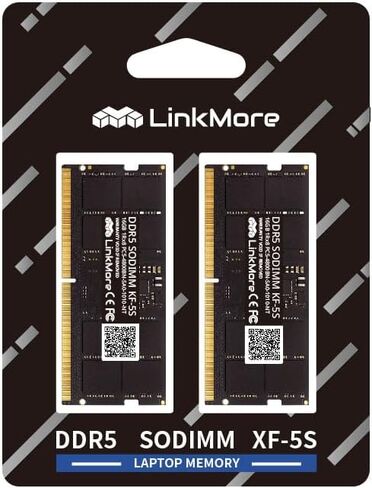 LinkMore DDR5 UDIMM 64GB Kit (2x32GB) 4800MHz (PC5-38400) Desktop Memory Module Ram (CL40 Non-ECC Unbuffered, 1.1V, 288 Pin) in Saudi Arabia