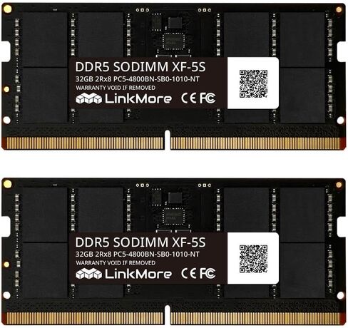 LinkMore DDR5 UDIMM 64GB Kit (2x32GB) 4800MHz (PC5-38400) Desktop Memory Module Ram (CL40 Non-ECC Unbuffered, 1.1V, 288 Pin) in Saudi Arabia