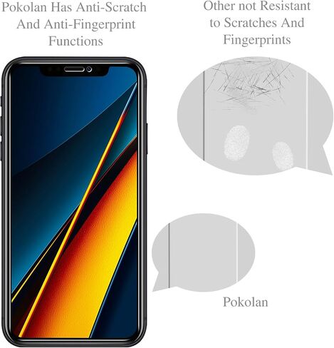 [3-Pack] Pokolan Screen Protector for iPhone 11 Pro, iPhone XS, iPhone X, iphone 10 Tempered Glass, 9H Hardness, Easy to Install, Bubbles Free in Saudi Arabia