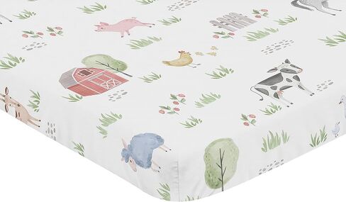 Sweet Jojo Designs Taupe and Cream Cow Print Boy Baby Fitted Crib Sheet Infant Newborn Nursery Toddler Bed Room Standard Mattress for The Western Cowboy Wild West Southern Cow Farm Animal Collection in Saudi Arabia