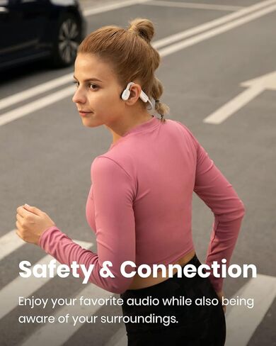 SHOKZ OPENMOVE - سماعات Bluetooth Sport Open Ored - سماعات الأذن اللاسلكية العظمية - عازلة على الجري والتدريبات ، مع حزمة الملصقات (رمادية) (متجددة) in Saudi Arabia