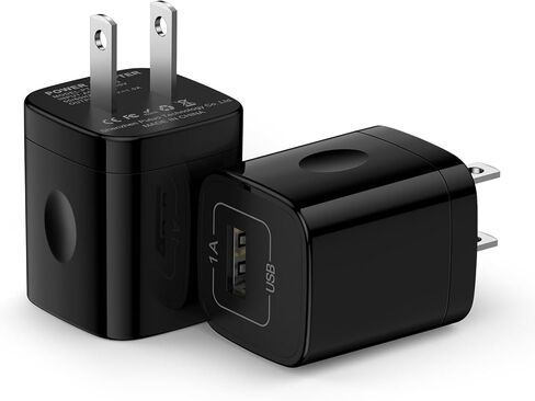 One Port Wall Charger,2 Pack 5V 1A Single Port USB Charging Block Cube Compatible for iPhone 16 15 14 13 12 11 XR XS Max 8/7/6SE/5S,Samsung S25 Ultra S24 S23 S22 S10,Google,LG, HTC, Sony, Motorola in Kuwait