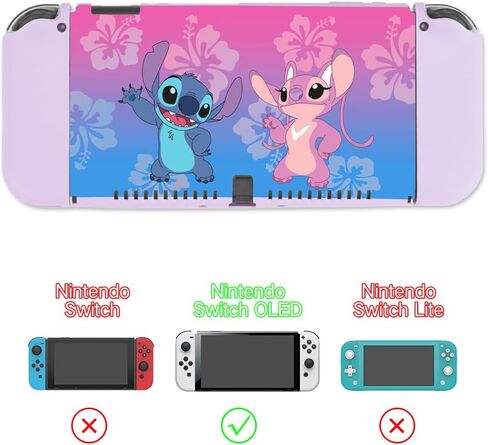 PERFECTSIGHT Switch Carrying Case for Nintendo Switch OLED 7 Inch Console with 10 in 1 Bundle Accessories, Cute Travel Carry Case with Game Card Case Thumb Grip Caps and Switch OLED Protective Case Cover, Blue in Saudi Arabia