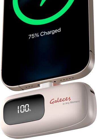 Mini Portable Charger for iPhone 20W 5000mAh USB-C Power Bank for iPhone 15 Charger Fast Charging Compatible with iPhone 16 15 Pro/15 Plus/15 Pro Max/iPad/AirPods Samsung (Black) in Saudi Arabia