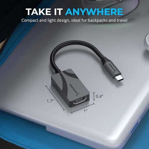 SABRENT Wireless HDMI Transmitter and Receiver 100FT/30M Seamless FHD Quality (1080p@60Hz) Plug and Play, Stream Video from PCs, Laptops to TVs, Projectors and More (DA-H1R1) in Saudi Arabia