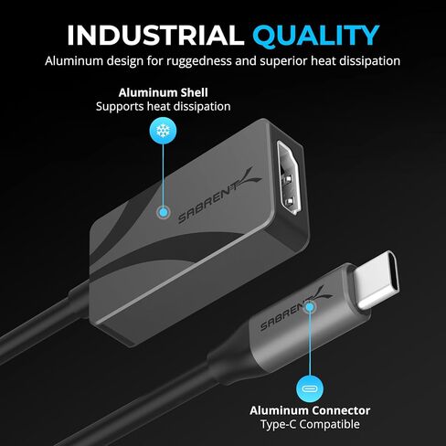 SABRENT Wireless HDMI Transmitter and Receiver 100FT/30M Seamless FHD Quality (1080p@60Hz) Plug and Play, Stream Video from PCs, Laptops to TVs, Projectors and More (DA-H1R1) in Saudi Arabia