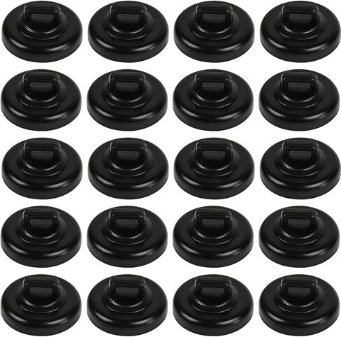Magnet Zip Tie Mount Clips Magnetic Zip Ties Mount Base Holder Multipurpose Wire Cable Holder Mount Wire Clips Management for Home Office Marine Electrical Wiring (D19 0.75in, 20 Piece) in Saudi Arabia
