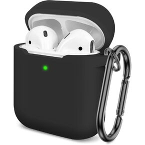 for AirPods Pro 2 Case Cover, Compatible with AirPods Pro 2nd/1st Generation Case Cover, for AirPods Pro 2 Case Accessories with Keychain（Black）