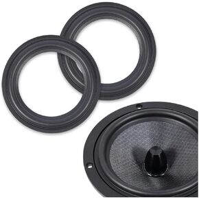 Kalevel 3 Inch Speaker Replacement Edge Surround Ring Parts Rubber Speaker Edge Parts Components Accessories for Sound System 2 Pcs