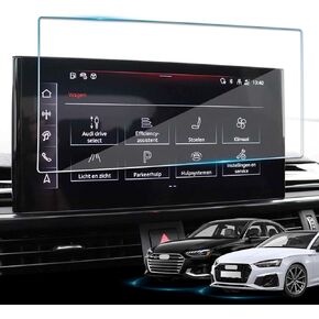 Screen Protector For Audi Q5 2021-2024,Tempered Glass Protective Film For Q5 2024 2023 Accessories - 10.1 inch