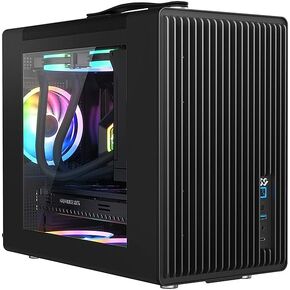 Bluegears Bgears b-Pellucid ATX Gaming PC Case. Front and Side Tempered Glass Design with Built in USB C Port. (Fans are Sold Separately!!).