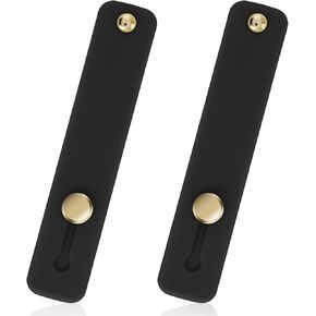 2 Pcs Phone Loop Finger Holder Silicone Cell Phone Grip Telescopic Phone Grip Holder Stand Universal Phone Finger Strap Kickstand for Smartphones(White)