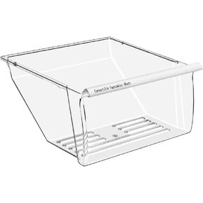 2188656 Crisper Bin (Upper) Humidity Control For Refrigerators Compatible with Whirlpool & Kenmore - WP2188656