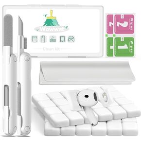 مجموعة تنظيف Airpod 203 قطعة، مجموعة تنظيف منفذ شحن iPhone، معجون تنظيف سماعات الأذن Airpods، إزالة شمع الأذن، مجموعة تنظيف هاتف الهاتف، لعلبة شحن Airpods/سماعات الرأس/الهاتف/سماعات الأذن/الكاميرا in Kuwait