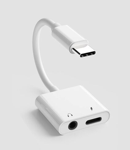 محول USB C الى مقبس 3.5 ملم لسماعة الراس من النوع سي، شريحة محول رقمي تناظري هاي فاي لسامسونج جالكسي الترا زد فليب نوت S10 S9 بلس S20 A80 جوجل بكسل 5/4/3XL متوافق مع ايباد اير 4 برو 2019 2020 AUX in Kuwait