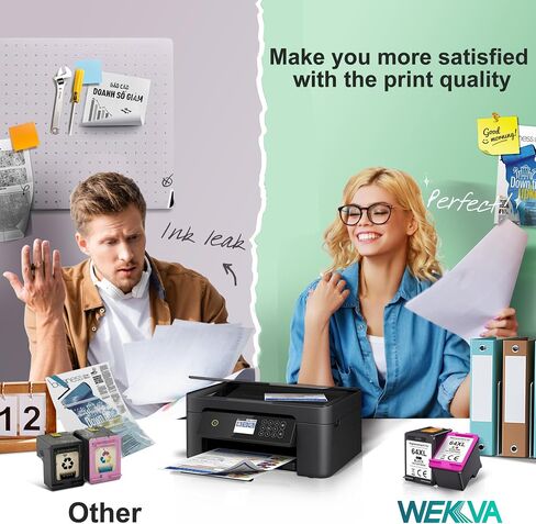 62XL Ink Cartridges Black and Color Replacement for HP Ink 62 for HP 62XL Ink Cartridge Combo Pack for Envy 7640 5540 5640 7645 5660 5542 OfficeJet 5740 5475 200 250 258 8040 Color Inkjet Printer in Saudi Arabia