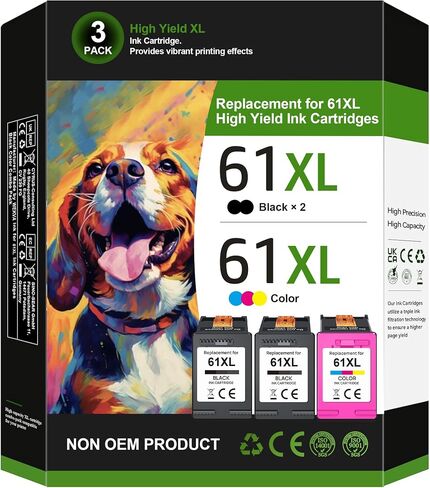 62XL Ink Cartridges Black and Color Replacement for HP Ink 62 for HP 62XL Ink Cartridge Combo Pack for Envy 7640 5540 5640 7645 5660 5542 OfficeJet 5740 5475 200 250 258 8040 Color Inkjet Printer in Saudi Arabia