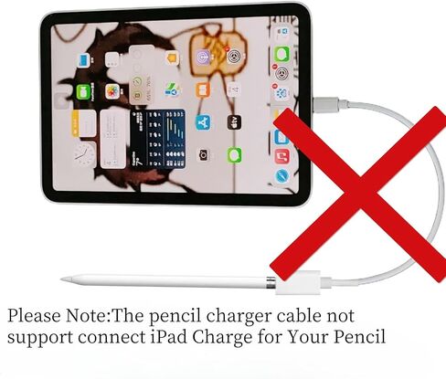 for Apple Pencil Charger 3.3FT 1Pack Apple Pencil 1st Generation | 20 Mins Full Charge for Apple Pencil 1st Generation,USB C Male to Lightning Female in Kuwait