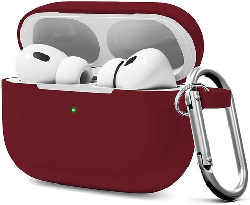 for AirPods Pro 2 Case Cover, Compatible with AirPods Pro 2nd/1st Generation Case Cover, for AirPods Pro 2 Case Accessories with Keychain（Black） in Saudi Arabia