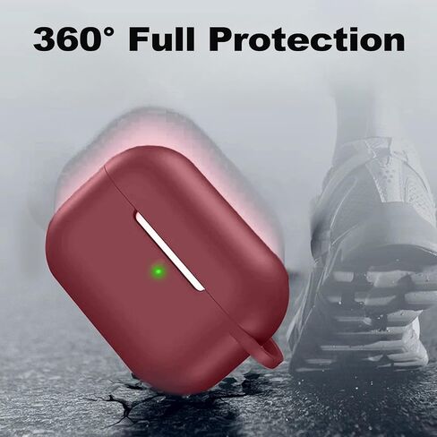 for AirPods Pro 2 Case Cover, Compatible with AirPods Pro 2nd/1st Generation Case Cover, for AirPods Pro 2 Case Accessories with Keychain（Black） in Saudi Arabia