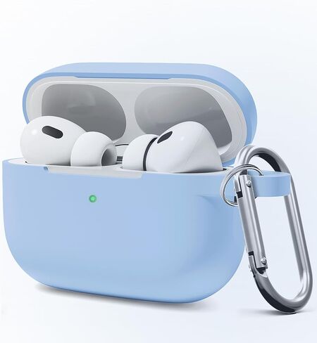 for AirPods Pro 2 Case Cover, Compatible with AirPods Pro 2nd/1st Generation Case Cover, for AirPods Pro 2 Case Accessories with Keychain（Black） in Saudi Arabia