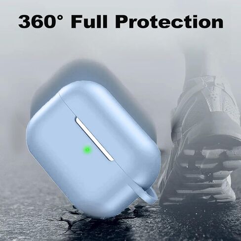 for AirPods Pro 2 Case Cover, Compatible with AirPods Pro 2nd/1st Generation Case Cover, for AirPods Pro 2 Case Accessories with Keychain（Black） in Saudi Arabia