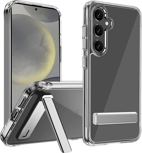 CEDO Kickstand Case for Samsung Galaxy S22 Ultra, 3-Way Mode Built-in Metal Stand Phone Case, Mil-Grade Shockproof Bumper, Transparent Acrylic & Slim Fit, Designed for Samsung S22 Ultra, Crystal Clear in Saudi Arabia