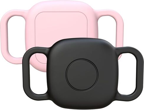 حامل طوق الكلب المقاوم للماء لـ Tile Mate 2024/ Mate 2022 Tracker ، حالة السيليكون الناعمة المفقودة لقلادة Cat Pet ، وملحقات الغطاء الوقائي لمكتشف Tile Tracker (أسود/ أسود) in Kuwait