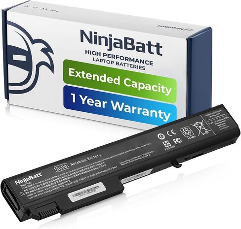 NinjaBatt Battery for HP 8460P 628668-001 8470P 8570P 628666-001 628670-001 6560B CC06 631243-001 CC09 CC06XL 634089-001 634087-001 6465B 6470B 6460B - High Performance [6 Cells/4400mAh/48Wh] in Saudi Arabia