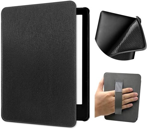 حالة من نوع Kindle Paperwhite (7 "، الجيل الثاني عشر ، إصدار 2024) مع حزام يدوي ، جلد بو خفيف الوزن وغطاء خلفي ناعم مع وظيفة الاستيقاظ/النوم التلقائي (أحلام القط) in Kuwait