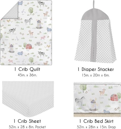Sweet Jojo Designs Western Cowgirl Girl Baby Crib Bedding Set Infant Nursery Room Blanket Fitted Sheet Skirt Diaper Stacker 4p Wild West Cow Print Vintage Bandana Patchwork Animal Southwest Blue Pink in Saudi Arabia