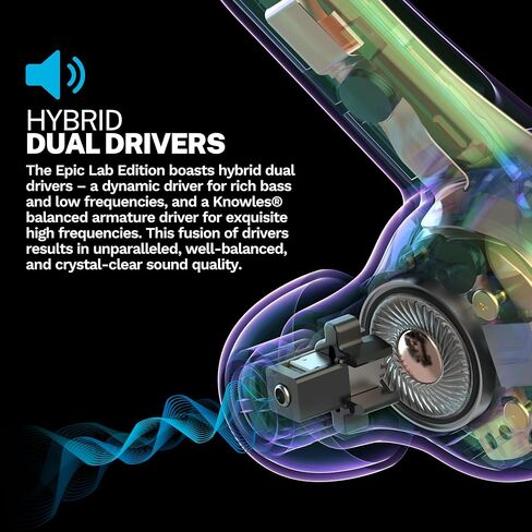 سماعات أذن JLab Epic Air Sport ANC Gen 2 True لاسلكية بلوتوث، سماعات رأس للتمرين، مقاومة للتعرق IP66، عمر بطارية 15 ساعة + علبة شحن 55 ساعة، عناصر تحكم بالموسيقى، 3 إعدادات صوت EQ، بلاط in Kuwait