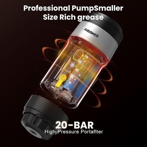 Portable Electric Espresso Machine,Travel Coffee Maker for Camping, Car Coffee Maker Self-Heating with USB-DC,3-in-1 Extraction of 8g Coffee powder,NS and small capsules for RV,Hiking,Office B in Saudi Arabia