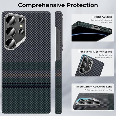 BENKS S25 Ultra Case, ArmorPro Case for Samsung Galaxy S25 Ultra Compatible with Magsafe, [Military Grade Protection] Shockproof Protective Case Built with Dupont Kevlar 600D Fiber in Saudi Arabia