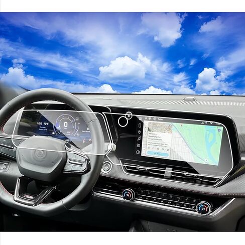 2pcs Mattte 2025 Chevy Equinox Screen Protector for 2025 Chev rolet Equinox LT RS ACTIV 11.3" Navigation Display&11" Dashboard 2025 Equinox Accessories Tempered Glass Equinox 2025 Anti-Glare in Saudi Arabia