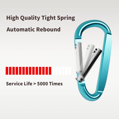Carabiner Clips, Carabiner for Keys, Pets Leash Harness, Camping, Keychain Accessories, Small Durable in Saudi Arabia