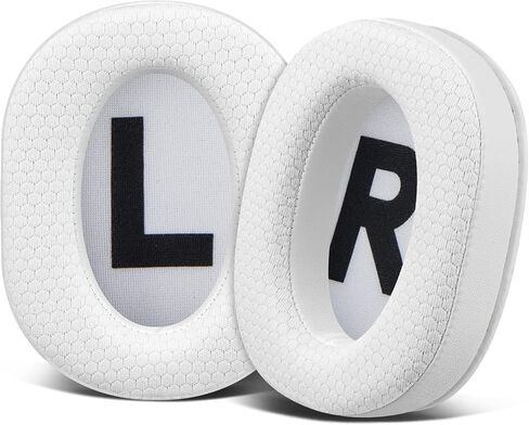 SOULWIT Mesh Fabric Earpads Cushions Replacement for Logitech G Pro, G Pro X, G Prox 2, G Pro X SE Headphones, Ear Pads with Noise Isolation Foam, Added Thickness - Black in Saudi Arabia