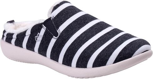 Spenco Women's Dundee Striped Slipper, Blue/White, 9.5 in Saudi Arabia